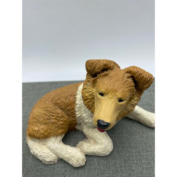 Sable Collie signed O Gulledge 1987 Figurine 3H x6 W Old Carolina Decoy C0 - Picture 7 of 7